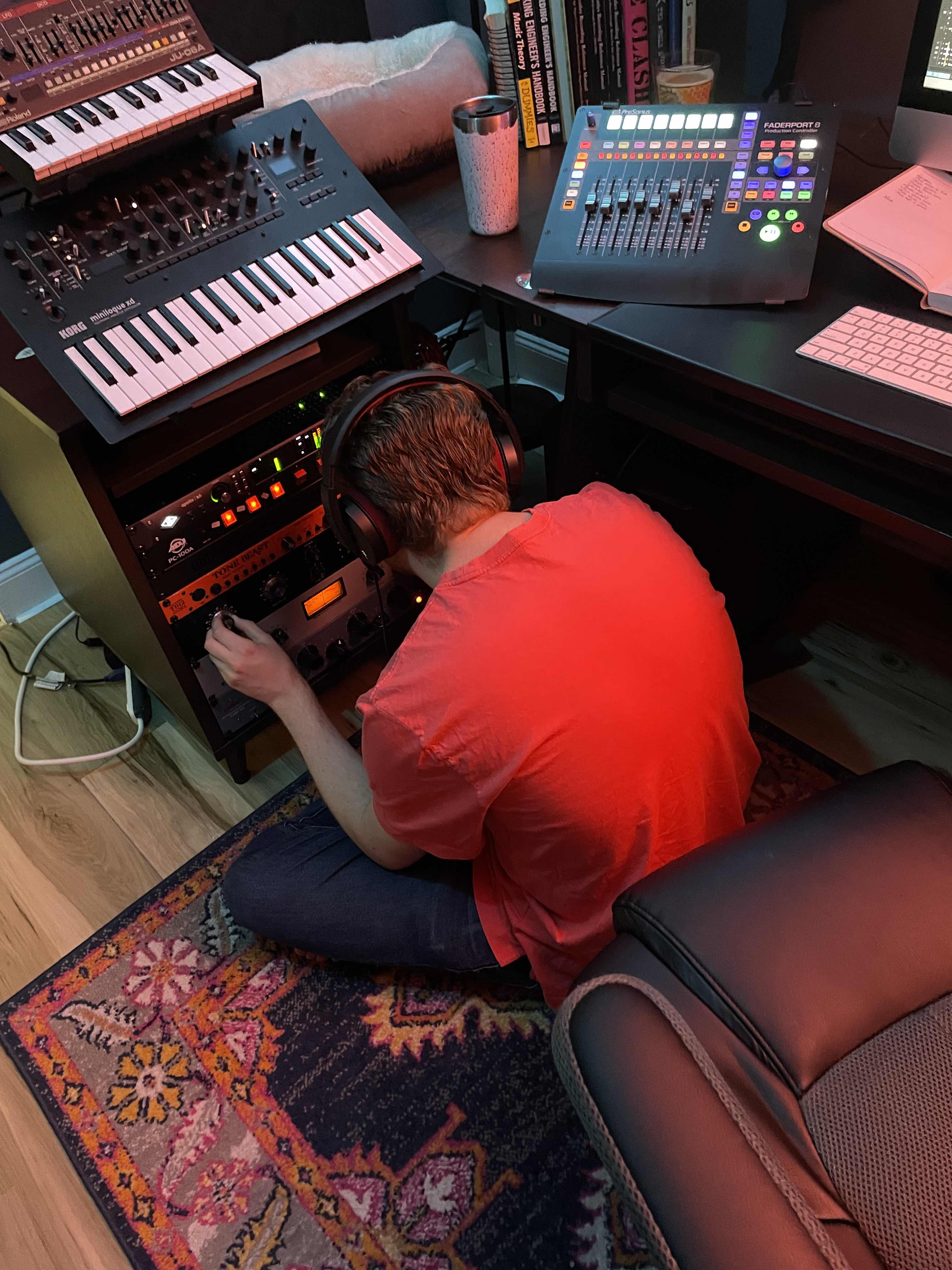 Bret in the studio